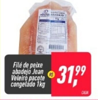 Frangolândia File de peixe abadejo Jean Veleiro pacote congelado 1kg oferta