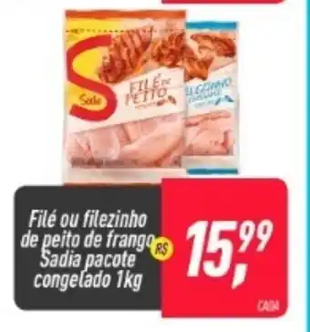 Frangolândia File ou Filezinho Seara de peito de frango Sadia pacote congelado 1kg oferta