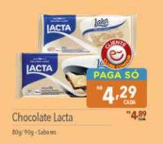 Supermercados Condor Chocolate lacta oferta