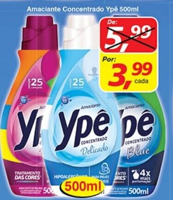 Supermercados Guanabara Amaciante Concentrado Ype 500ml oferta