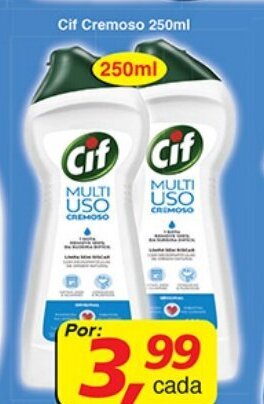 Supermercados Guanabara Cif Cremoso 250ml oferta