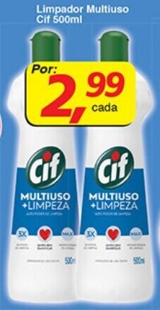 Supermercados Guanabara Limpador Multiuso Cif 500ml oferta