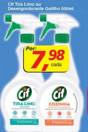 Supermercados Guanabara Cif Tira Limo ou Desengordurante Gatilho 500ml oferta