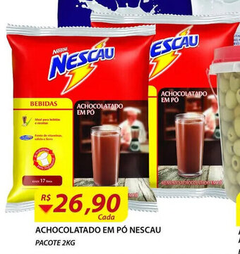 Assaí Atacadista Achocolatado em pó Nescau pacote 2kg oferta