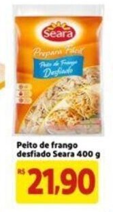 Extra Supermercado Peito de Frango Desfiado Seara 400g oferta