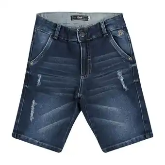 C&A Bermuda look jeans moletom jeans azul oferta