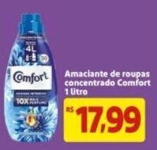 Extra Supermercado Amaciante de roupas concentrado Comfort 1L oferta