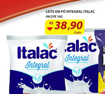 Assaí Atacadista Leite em pó integral Italac pacote 1kg oferta