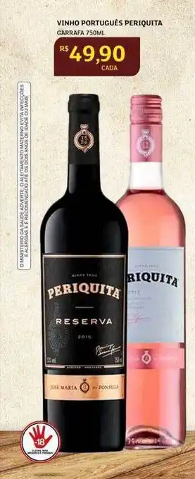 Assaí Atacadista Vinho português periquita oferta
