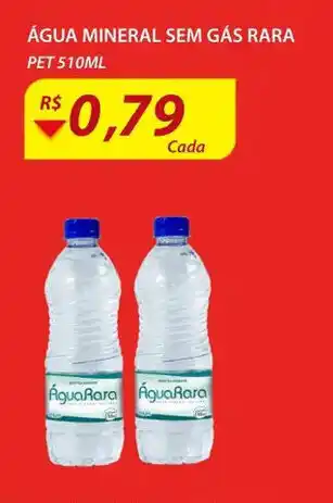 Assaí Atacadista Água Mineral sem gás Rara 510ml oferta