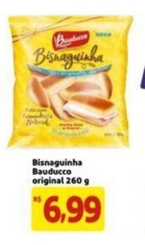 Extra Supermercado Bisnaguinha bauducco original 260g oferta