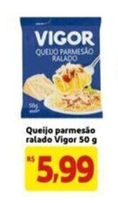 Extra Supermercado Queijo Parmesão Ralado Vigor 50g oferta