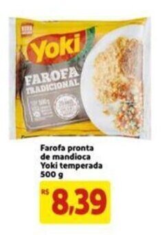 Extra Supermercado Farofa Pronta de Mandioca Yoki temperada 500g oferta