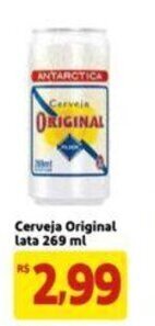 Extra Supermercado Cerveja Original lata 269ml oferta