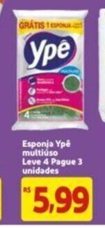 Extra Supermercado Esponja Ypê Multiuso Leve 4 pague 3 unidades oferta