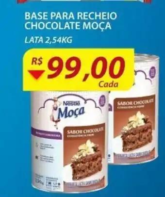 Assaí Atacadista Base para Recheio Chocolate Moça 2.54kg oferta