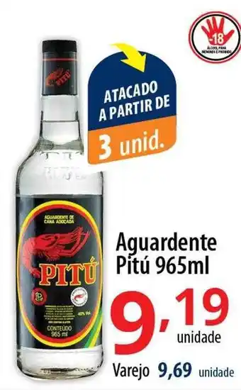 Akki Atacadista Aguardente pitú oferta