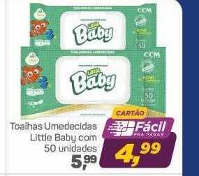 Toalhas umedecidas little baby com 50 unidades