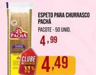 Espeto para churrasco pachá