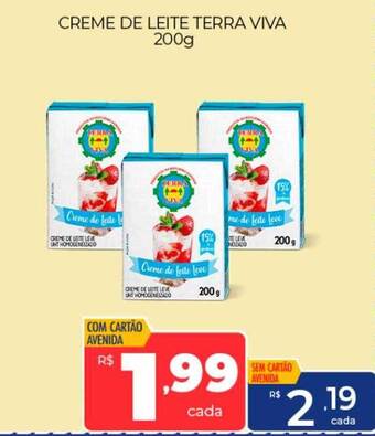 Supermercados Avenida Creme de leite terra viva oferta