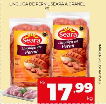 Supermercados Avenida Linguiça de pernil seara a granel oferta