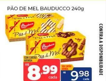 Supermercados Avenida Pão de mel bauducco oferta
