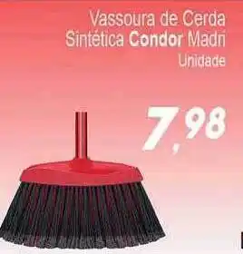 Villefort Atacadista Vassoura de cerda sintética condor madri oferta