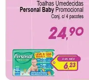 Villefort Atacadista Toalhas umedecidas personal baby promocional oferta