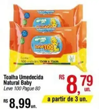 Fort Atacadista Toalha Umedecida Natural Baby Lv100 Pg80 oferta