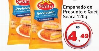 Tonin Superatacado Empanado de presunto e queijo seara 120g oferta
