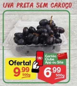 Uva preta sem caroço
