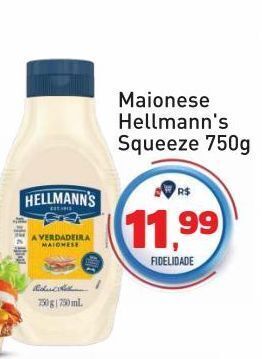 Tonin Superatacado Maionese hellmann's squeeze 750g oferta
