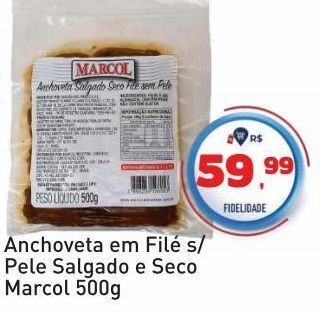 Tonin Superatacado Anchoveta em filé s/pele salgado e seco marcol 500g oferta