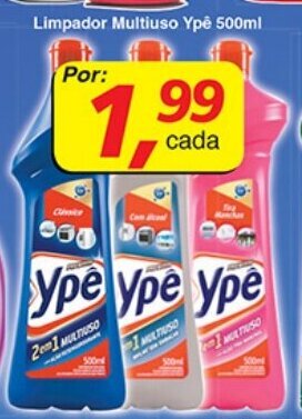 Supermercados Guanabara Limpador Multiuso Ype 500ml oferta