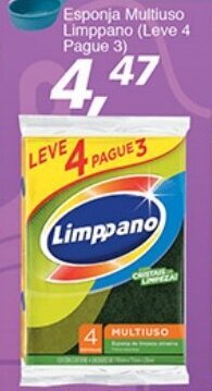 Supermercados Guanabara Esponja Multiuso Limppano (Leve 4 Pague 3) oferta