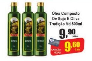 Higa's Supermercado Óleo Composto De Soja E Oliva Tradição Vd 500ml oferta