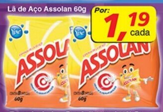 Supermercados Guanabara La de Aco Assolan 60g oferta