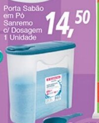 Supermercados Guanabara Porta Sabao em po Sanremo c/ Dossagem 1 unidade oferta