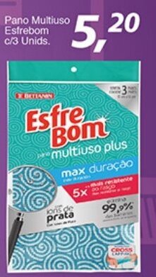 Supermercados Guanabara Pano Multiuso Esfrebom c/3 unids. oferta