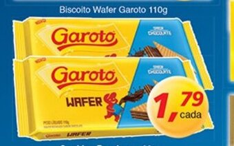 Supermercados Guanabara Biscoito Wafer Garoto 110g oferta