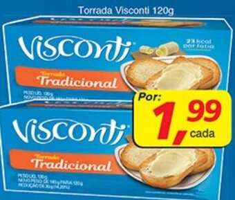Supermercados Guanabara Torrada Visconti 120g oferta