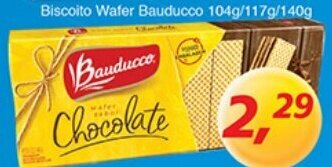 Biscoito Wafer Bauducco 104g/ 117g/ 140g