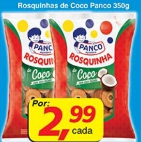 Supermercados Guanabara Rosquinhas de Coco Panco 350g oferta