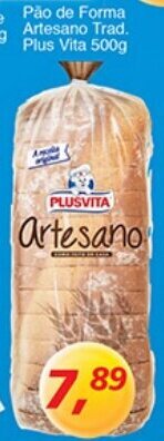 Supermercados Guanabara Pao de Forma Artesano Trad. Plus Vita 500g oferta