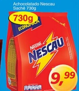 Supermercados Guanabara Achocolatado Nescau Sache 730g oferta