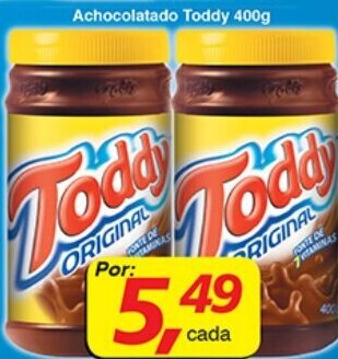 Supermercados Guanabara Achocolatado Toddy 400g oferta