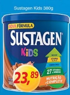 Supermercados Guanabara Sustagen Kids 380g oferta