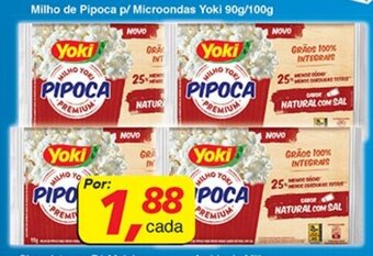 Supermercados Guanabara Milho de Pipoca p/ Microondas Yoki 90g/100g oferta