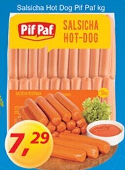 Supermercados Guanabara Salsicha Hot Dog Pif Paf 1kg oferta
