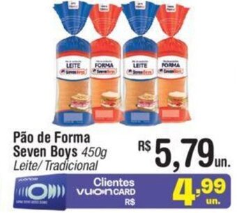 Fort Atacadista Pão de Forma Seven Boys 450g oferta